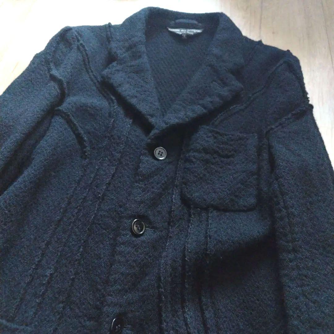 03AW カーブ期 ギャルソン オムプリュス ウール縮絨 テーラードジャケット