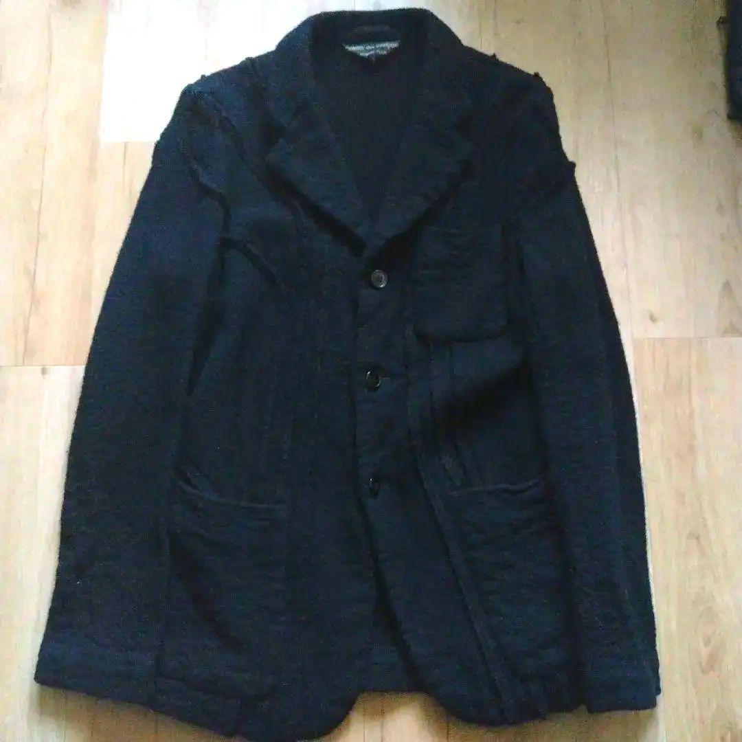 03AW カーブ期 ギャルソン オムプリュス ウール縮絨 テーラードジャケット
