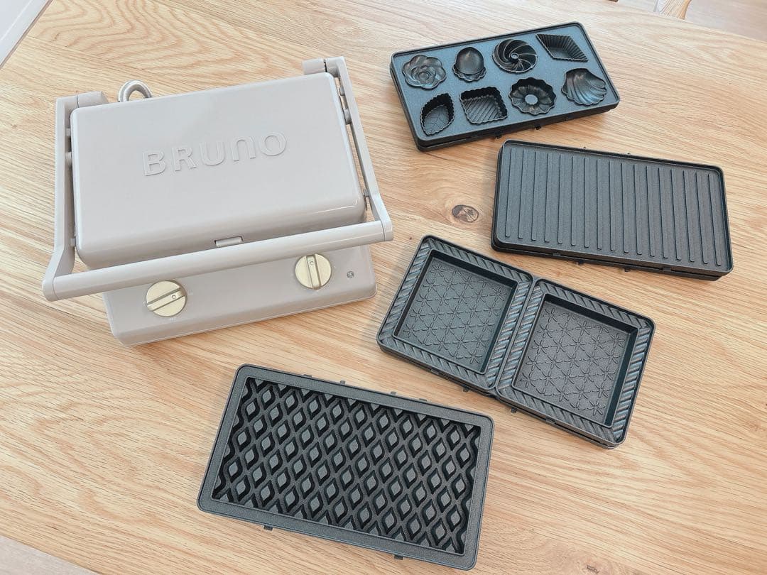 ◆プレート4枚セットでかなりお得◆ BRUNO グリルサンドメーカー ダブル