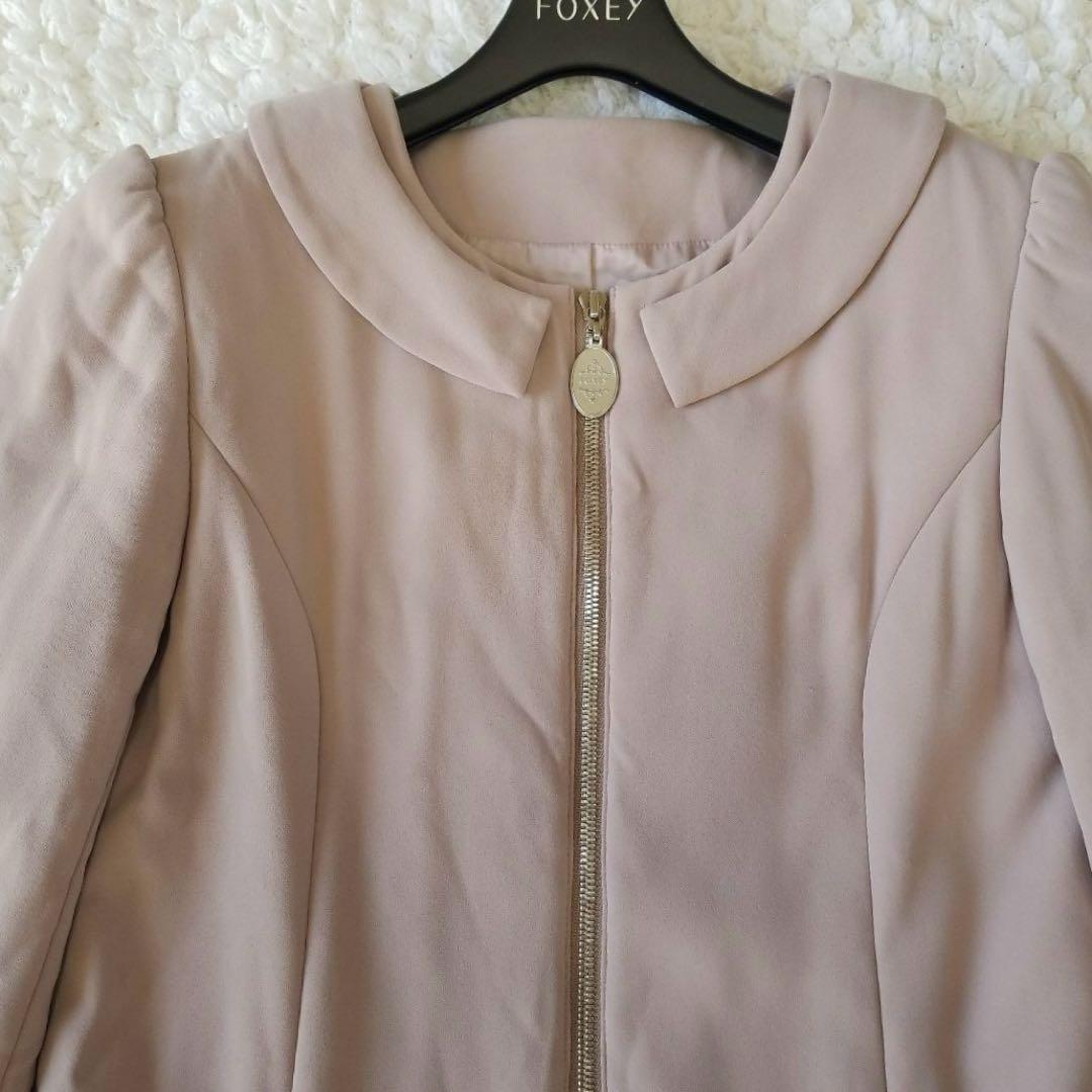 美品✨フォクシー 定価9万 ウォームコクーンコート ブルゾン ダブルジップ