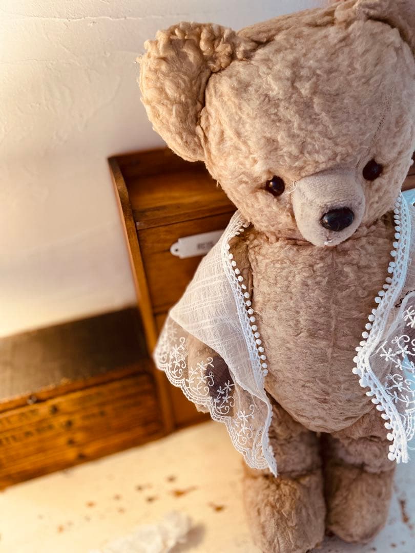 く*ん様 フランス　ヴィンテージベア　モコモコ♡⸝⸝⸝⸝ アンティークベア