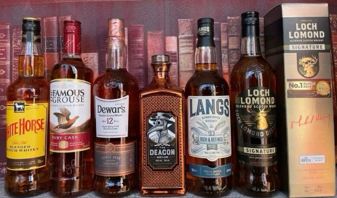 スコッチウイスキーセット（ホワイトホース、フェイマスグラウス、デュワーズ他）