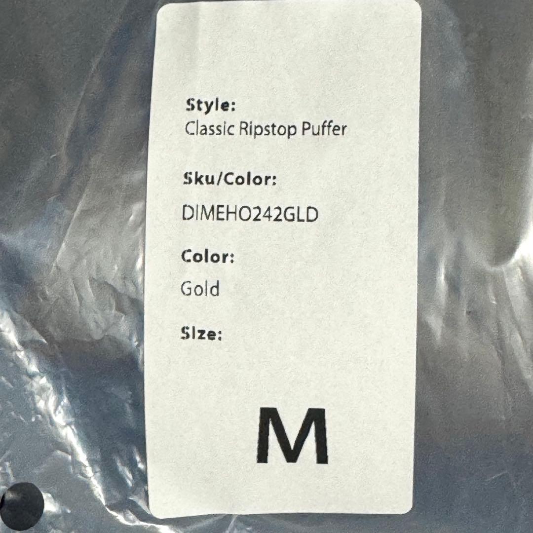 Dime CLASSIC RIPSTOP PUFFER ダウン ゴールド M