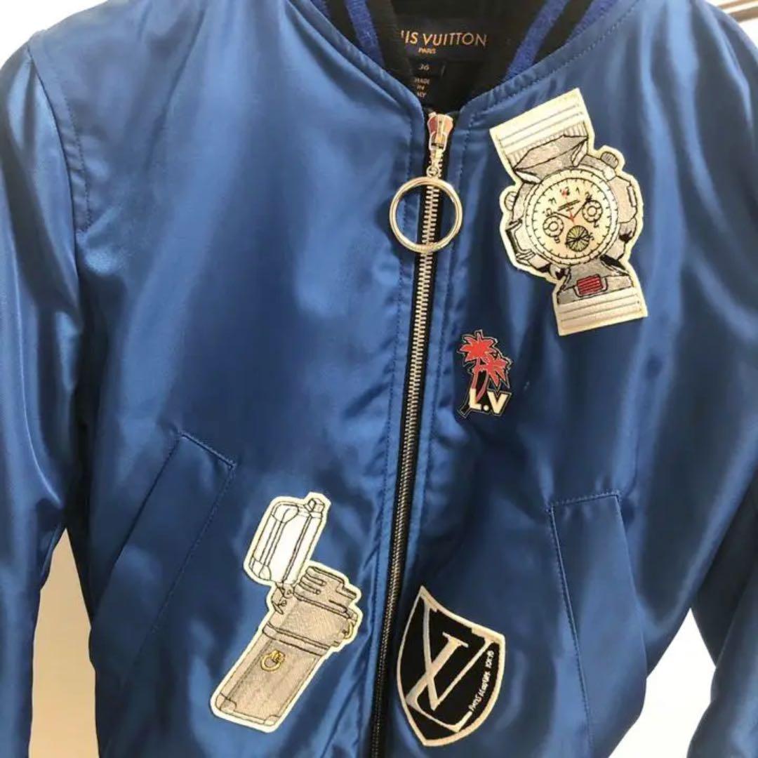 ルイヴィトン　希少★ロイヤルブルーブルゾンジャンパー ボンバージャケット
