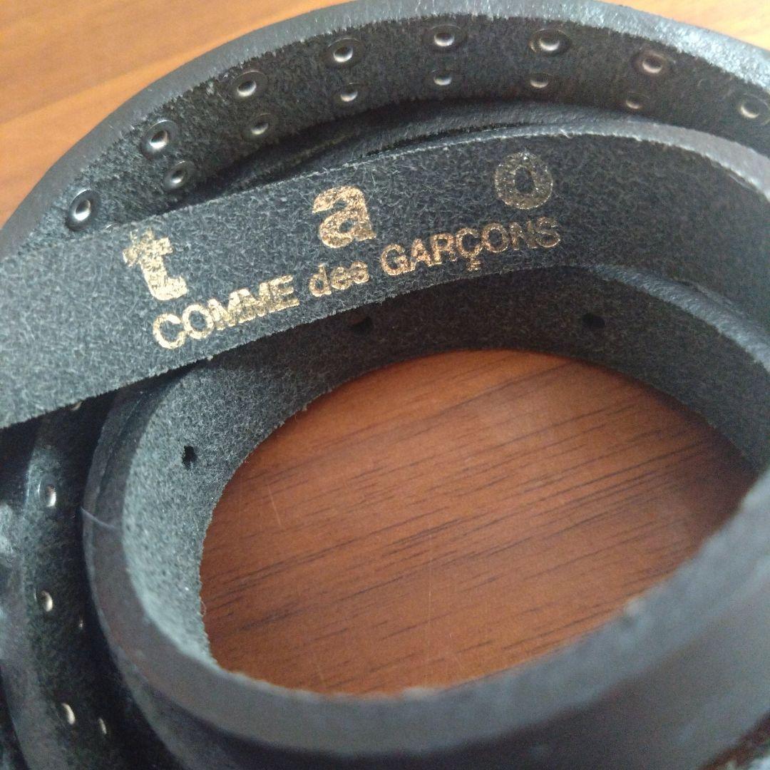 tao COMME des GARCONS スタッズレザーベルト Black