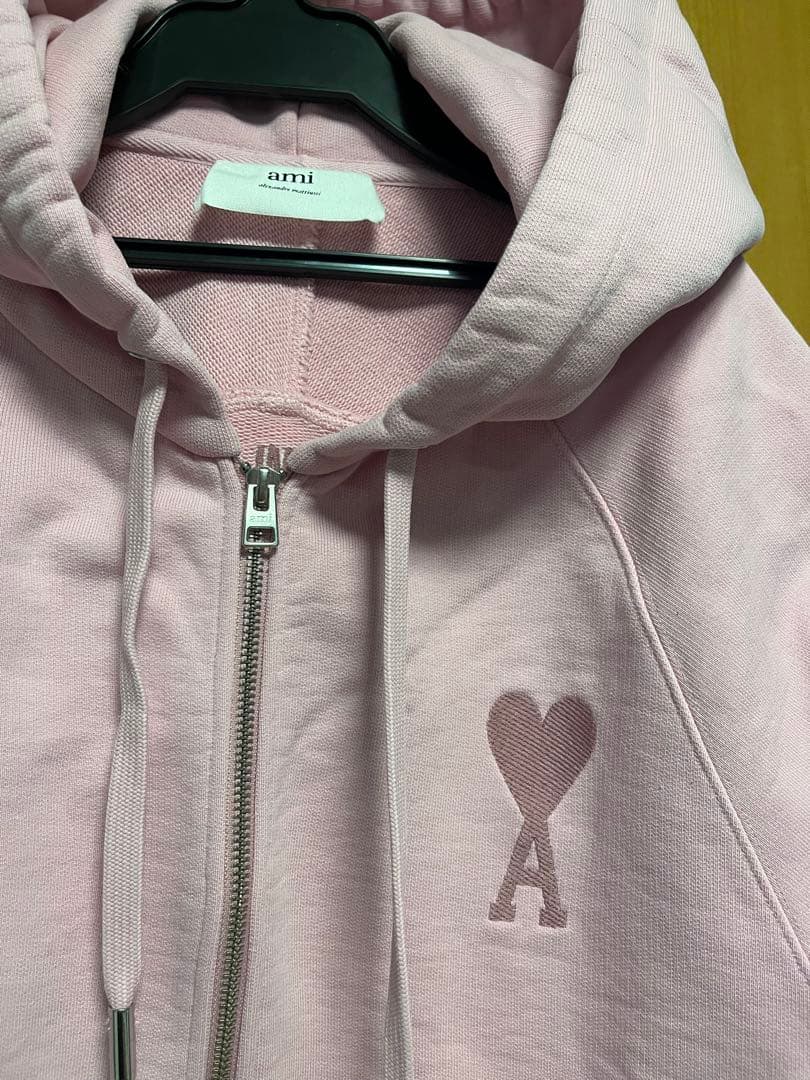 美品⭐︎amiのフルジップパーカー　ピンク　S