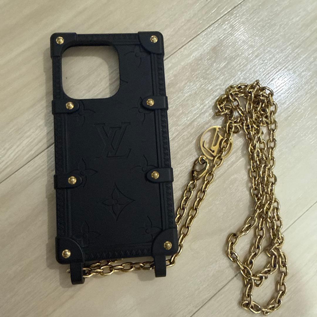 Louis Vuitton iPhoneケース ブラック