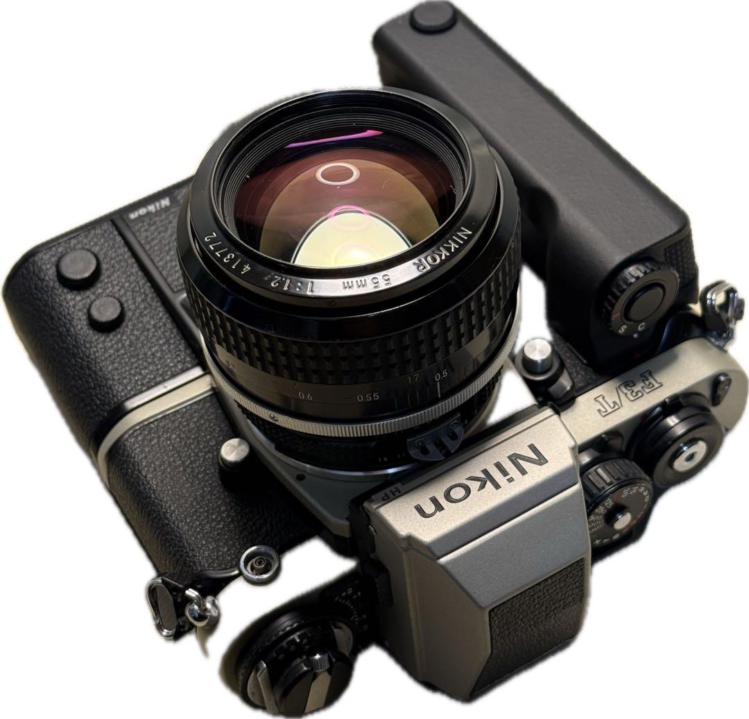 Nikon F3/Tチタンシルバー+MD-4+NIKKOR 55mm 1:1.2