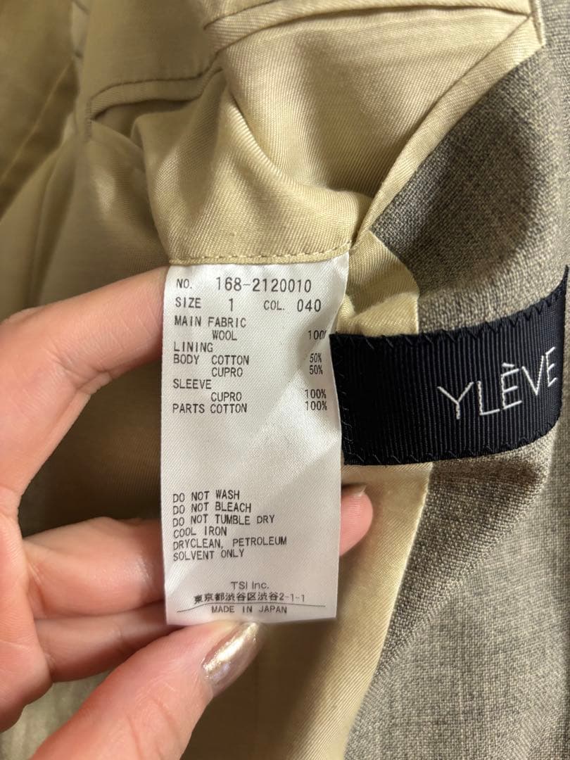YLEVE イレーヴ　TOP OVERDYE SUMMER WOOL JK
