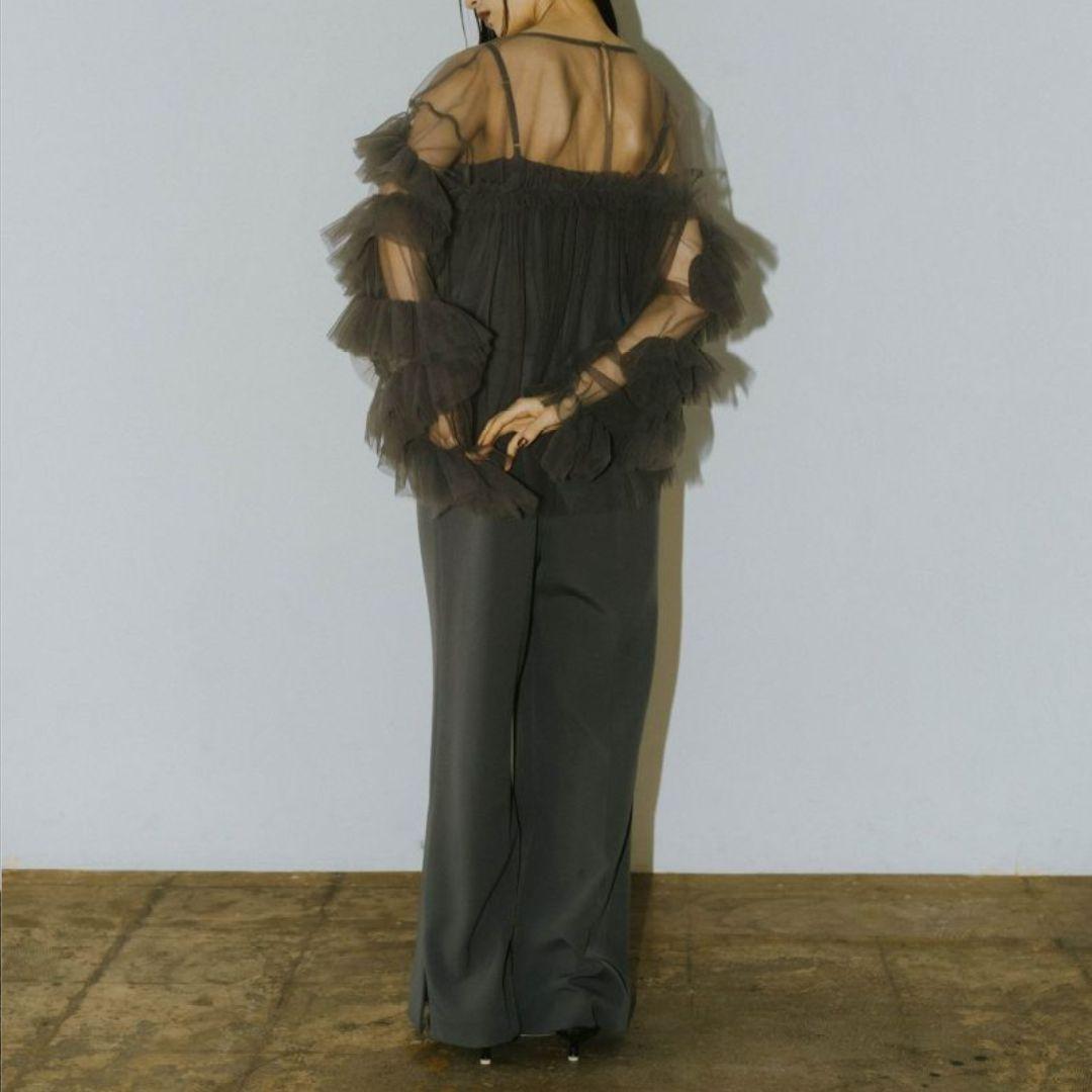 タグ付き ANDRESD / niana デコラティブチュールトップス 結婚式