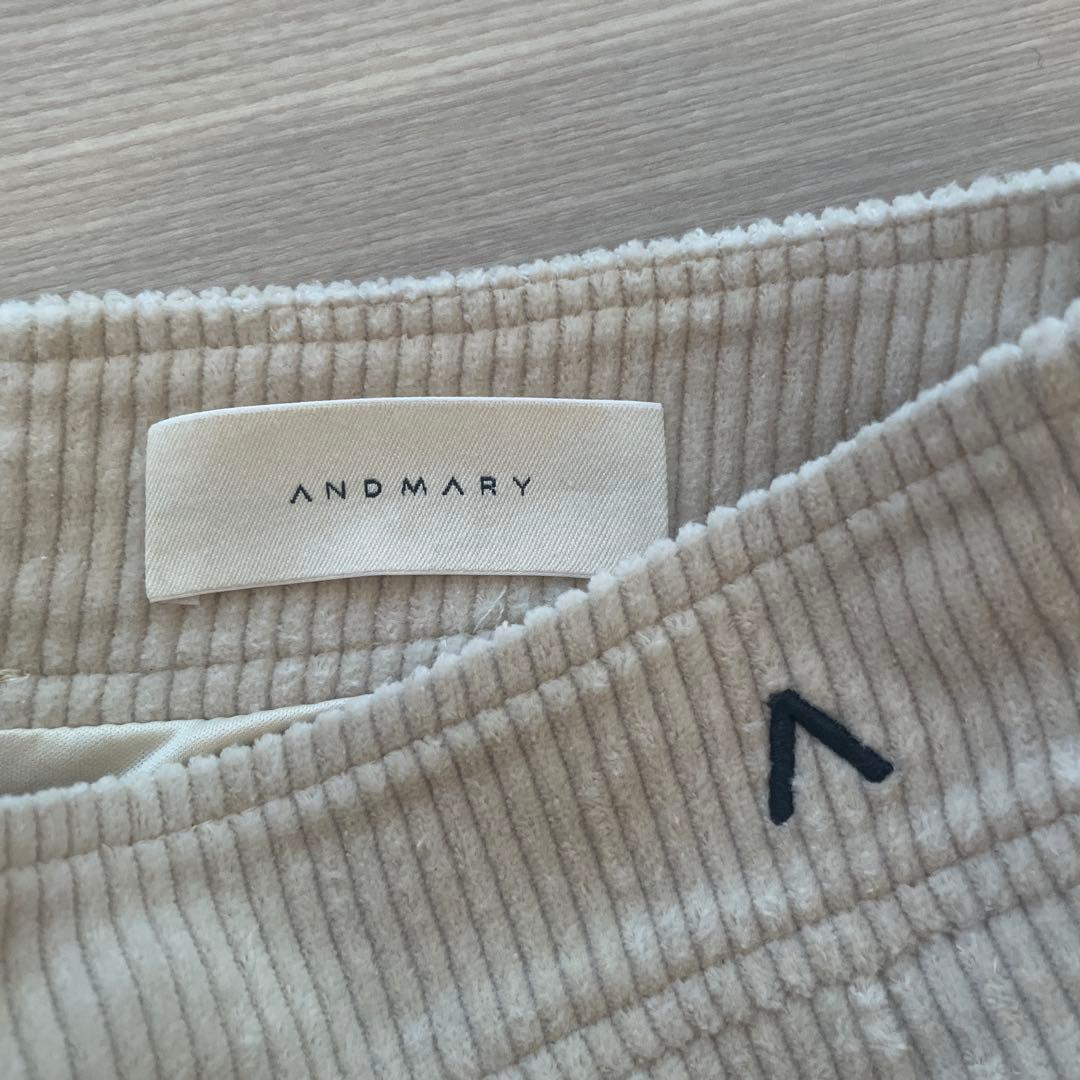 【ANDMARY】 美品 Amanda pleats skirt アンドマリー