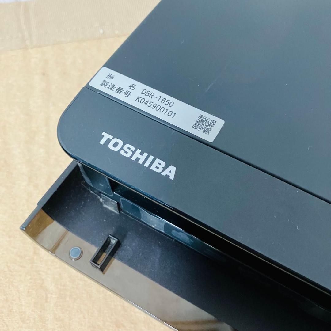 【動作品】TOSHIBA HDD&ブルーレイレコーダー DBR-T650 東芝