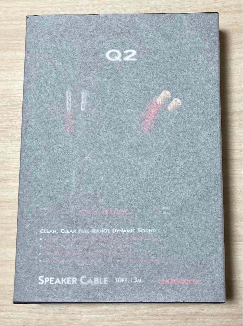 Q2 3m バナナプラグ仕様オーディオク エストスピーカーケーブル