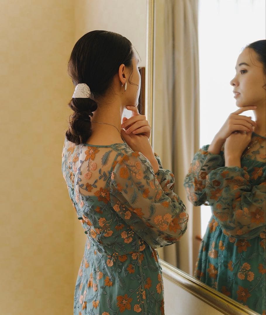 【12/31まで値引き】kastane オケージョンドレス　グリーン