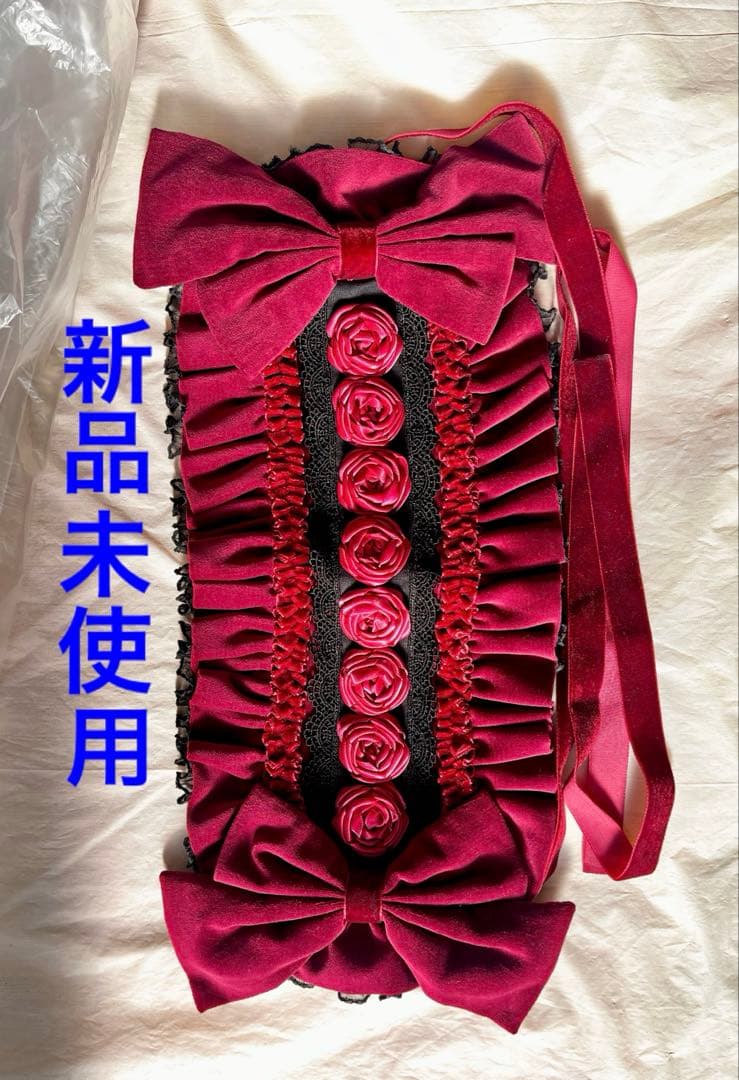 【新品未使用】Reizend(ライツェント)さん 薔薇のヘッドドレス/赤