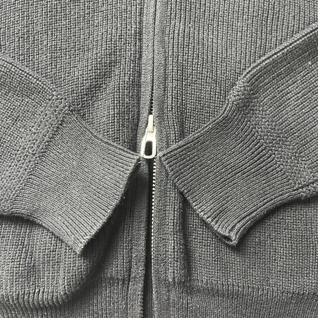 ポロラルフローレン　ドライバーズニット　ダブルジップ　M ブラック