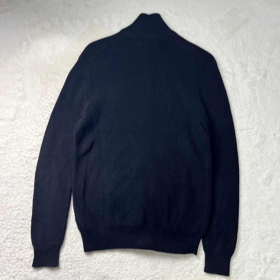 ポロラルフローレン　ドライバーズニット　ダブルジップ　M ブラック