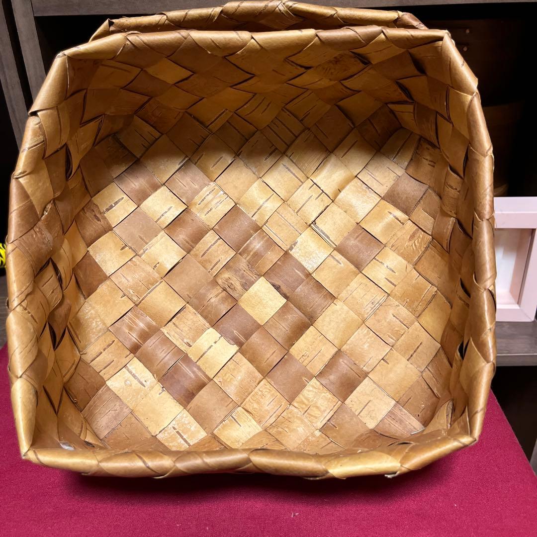 値下げ　期間限定セールGalina ガリーナ 白樺かご　フィンランド　収納