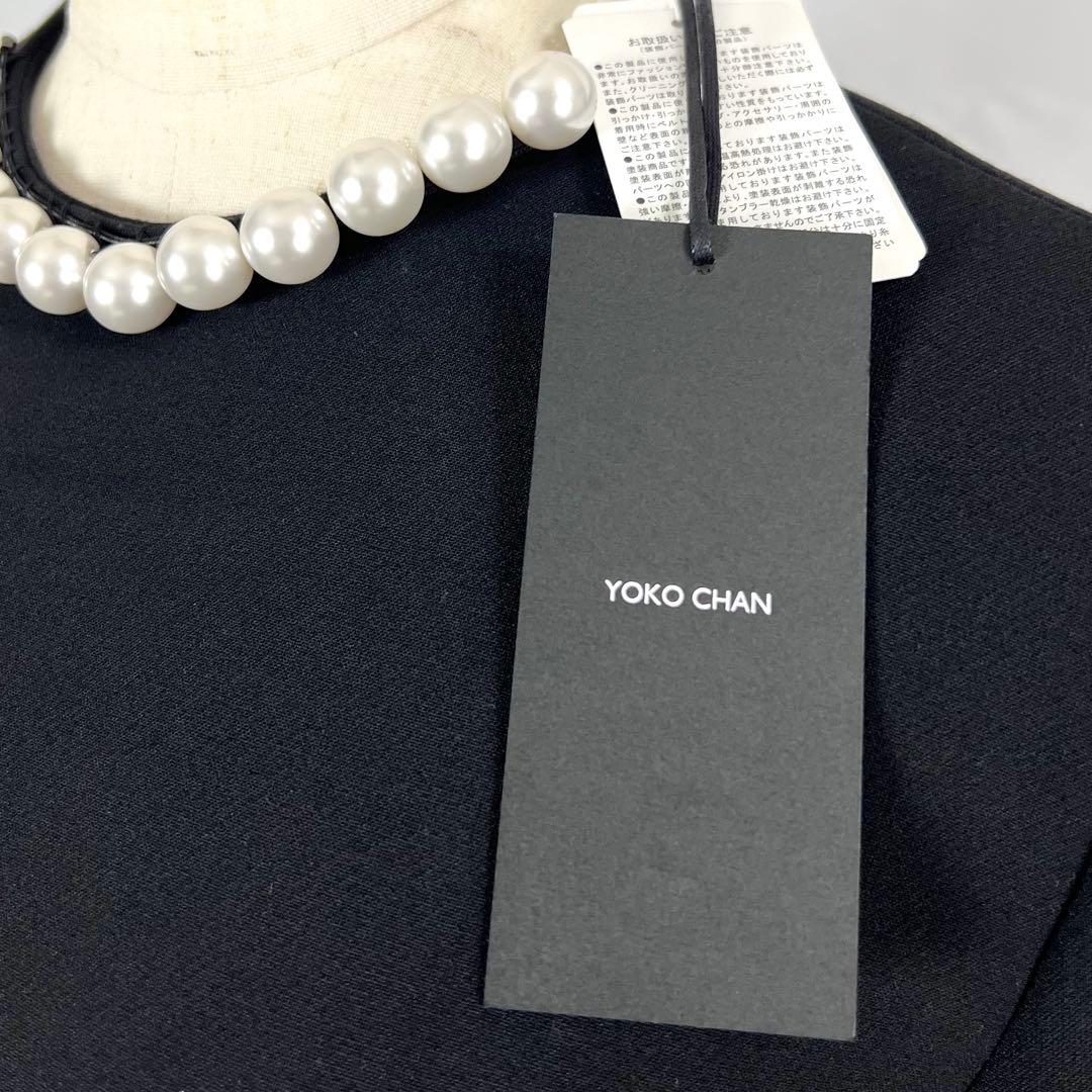 『未使用』YOKO CHAN パール フリル トップ ショートドレス チュニック