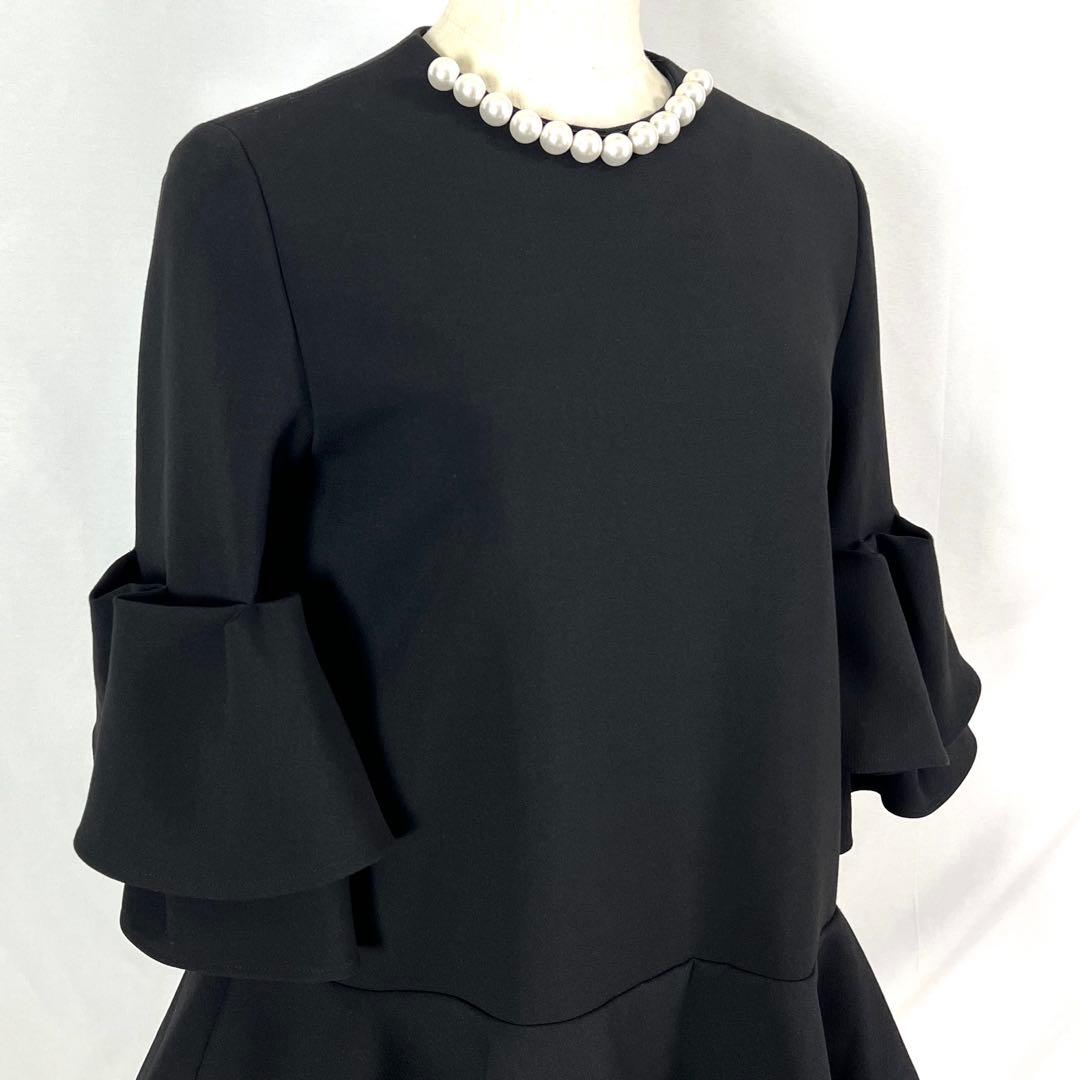 『未使用』YOKO CHAN パール フリル トップ ショートドレス チュニック