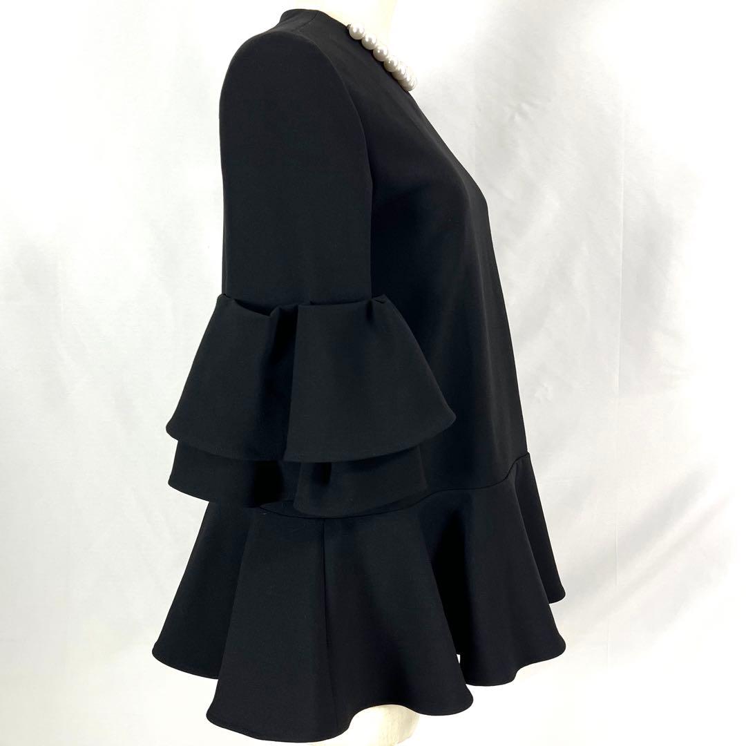 『未使用』YOKO CHAN パール フリル トップ ショートドレス チュニック