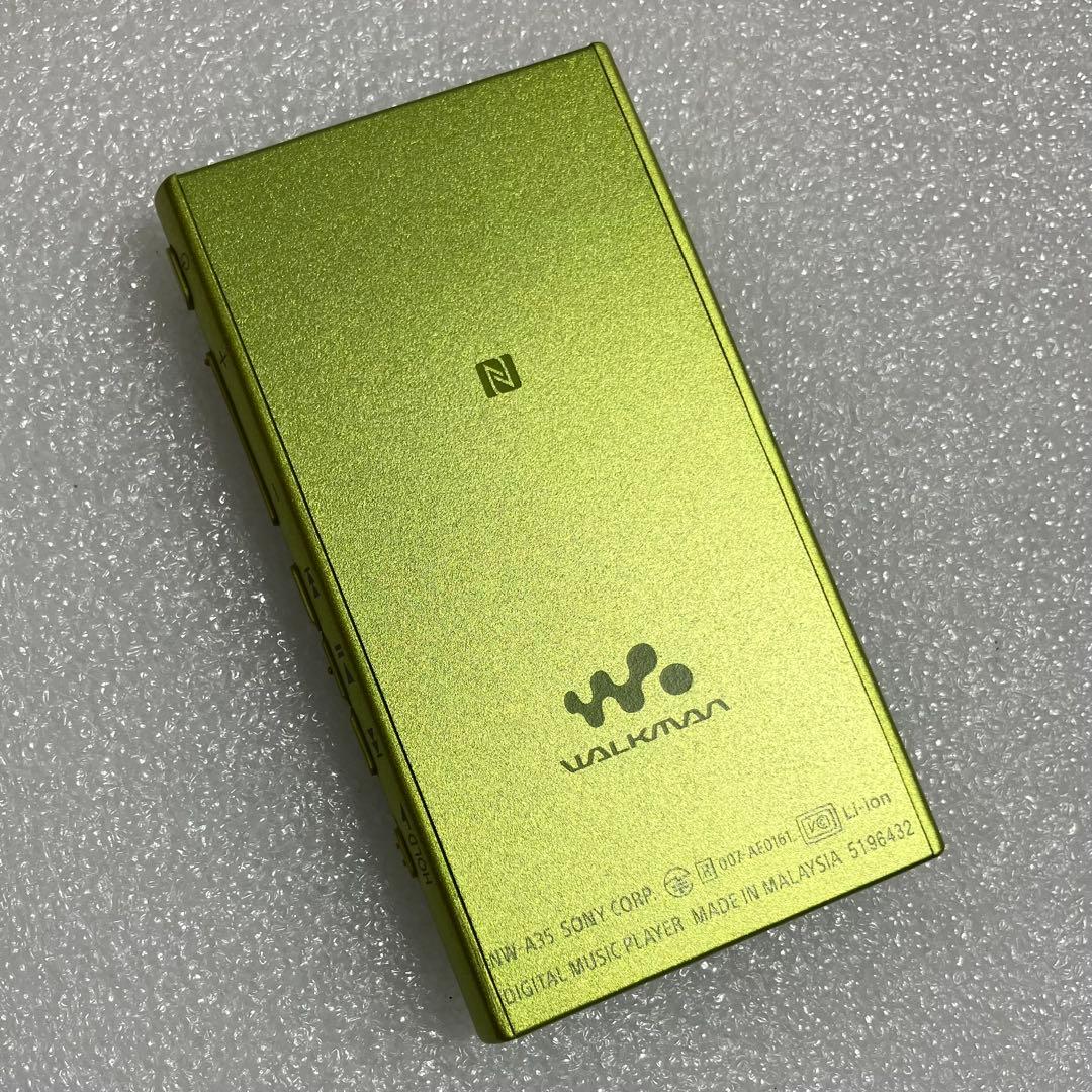 美品　バッテリ良好】ソニー ウォークマン NW-A35 16GB ライムイエロー