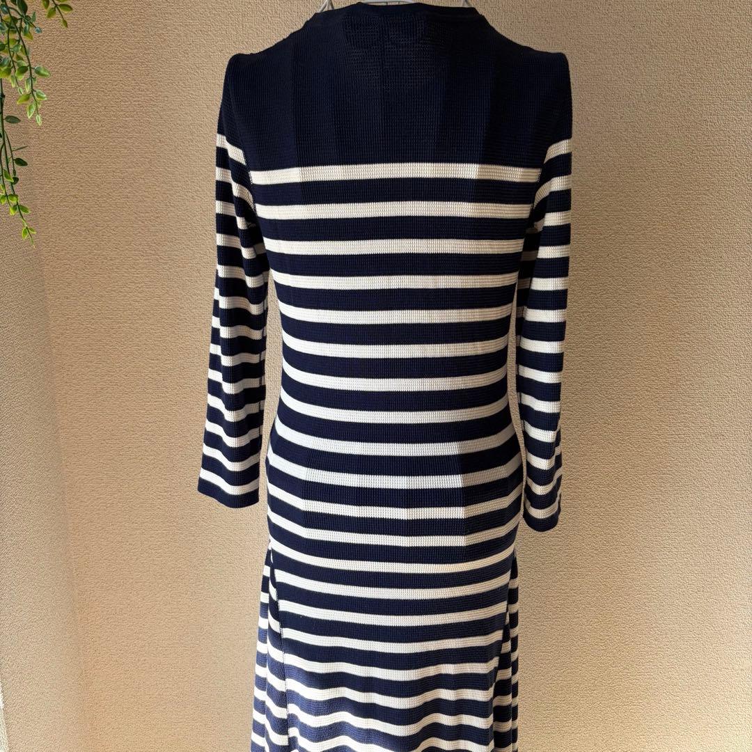 Polo Ralph Lauren 現行タグ　ボーダー ワッフルニット ドレス