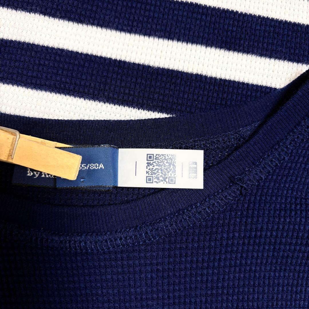 Polo Ralph Lauren 現行タグ　ボーダー ワッフルニット ドレス