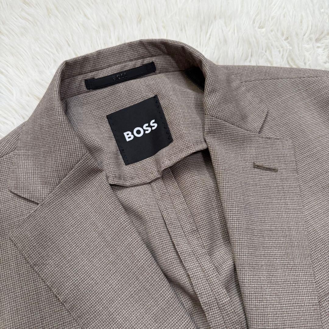 現行極美品　ヒューゴボス　テーラードジャケット　アンコン　千鳥格子　大谷翔平