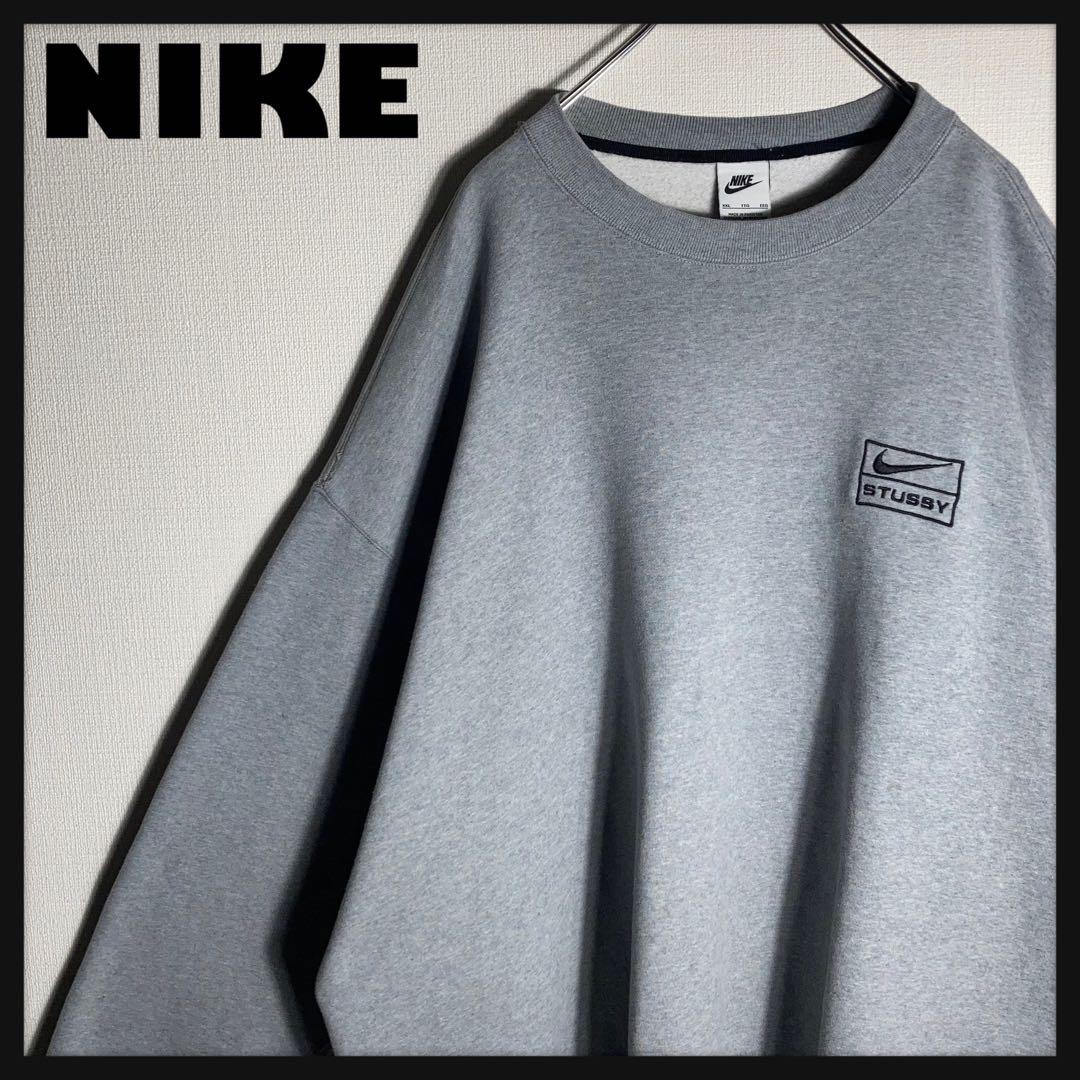 【ドジャース山本由伸着用】ナイキ STUSSY スウェット 刺繍 2XL グレー