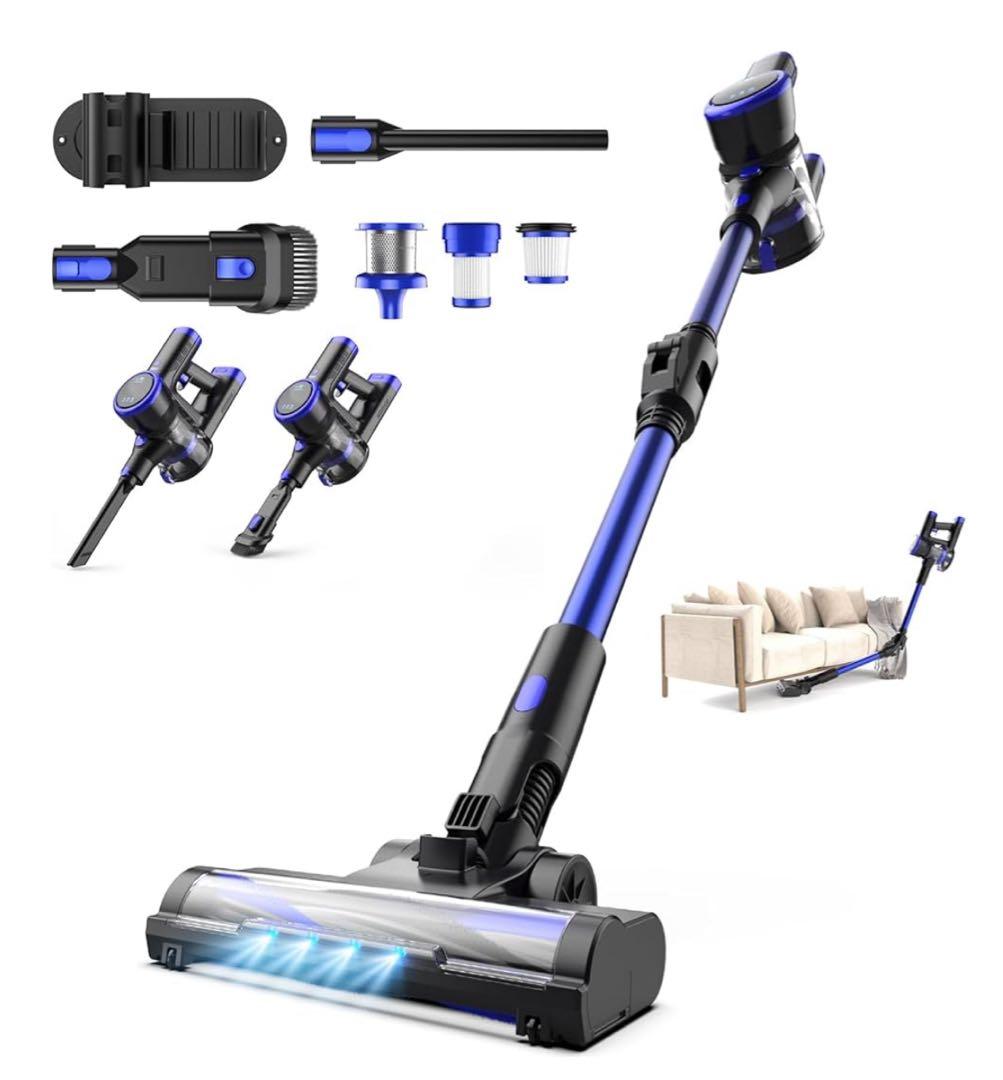 コードレス掃除機 50kPa 強力吸引 曲げパイプ付 新品未使用