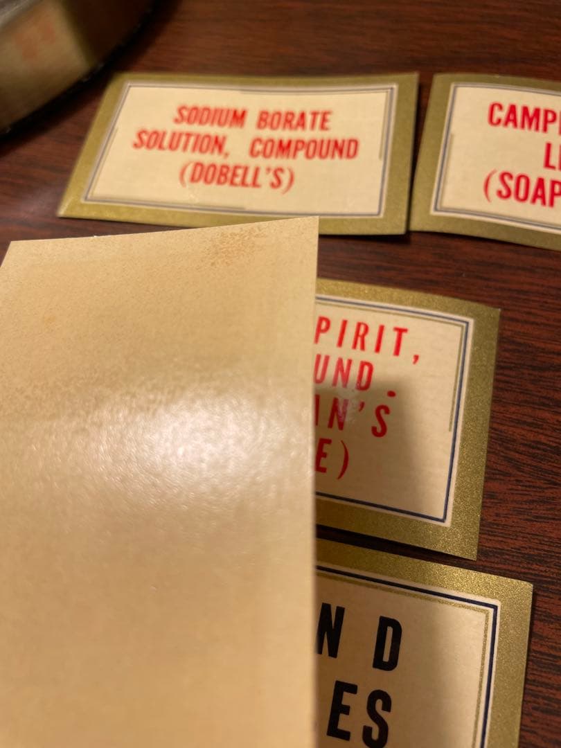 海外　ファーマシーラベル　75種各一枚計75枚　➕薬袋一枚　ラベル✖️4