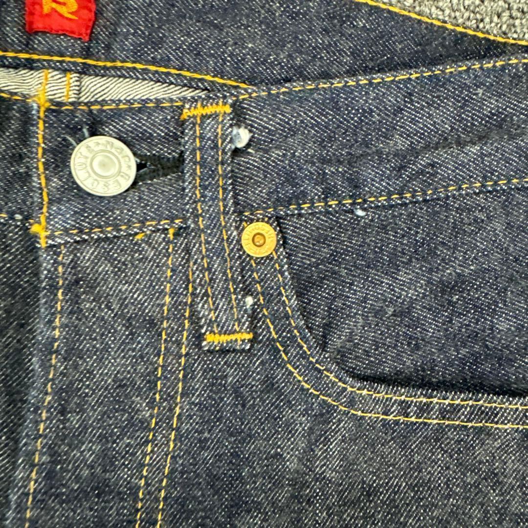 未使用RESOLUTE 710 W28 L30 ワンウォッシュ 濃紺 66モデル