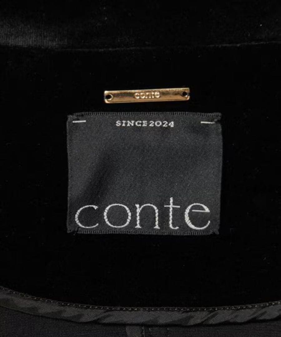 conte ベルベット ボンディング Pコート