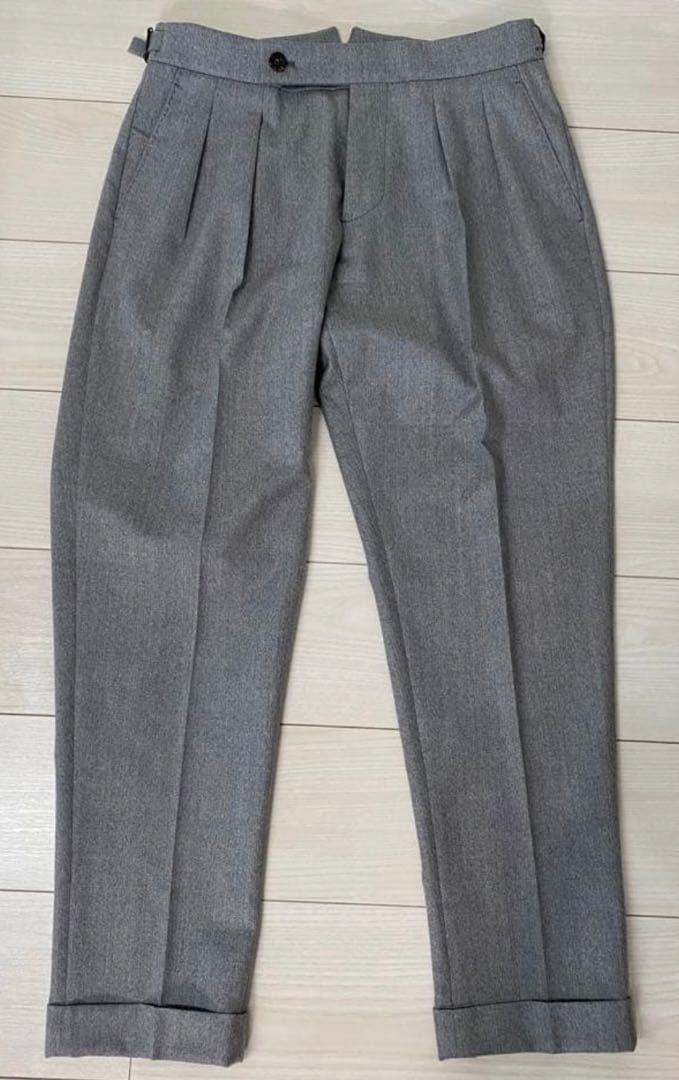 BERWICH/ベルウィッチ / フランネル 2プリーツ サイドアジャスター