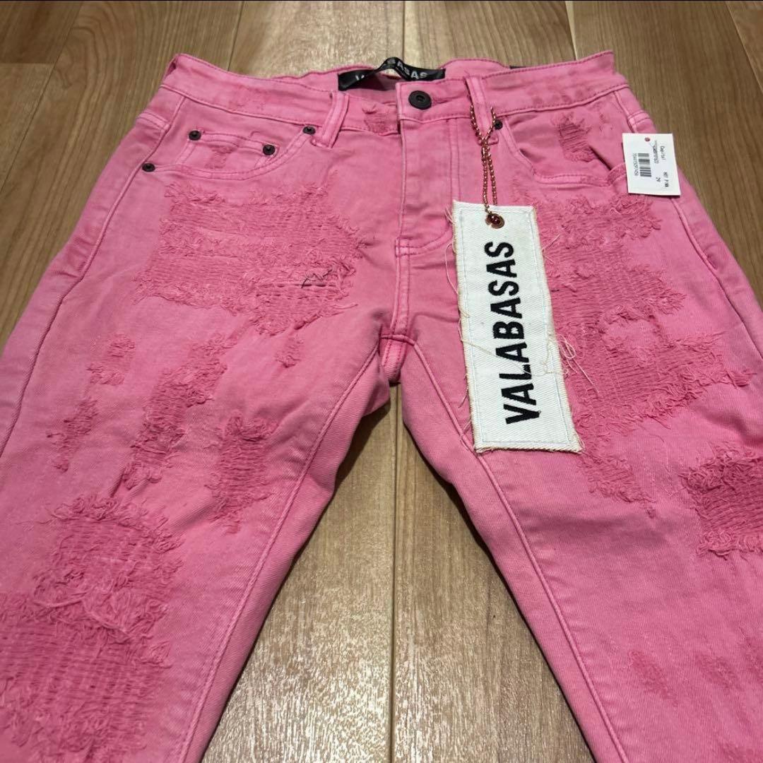 訳あり【新品未使用】valabasas ピンクデニム 30