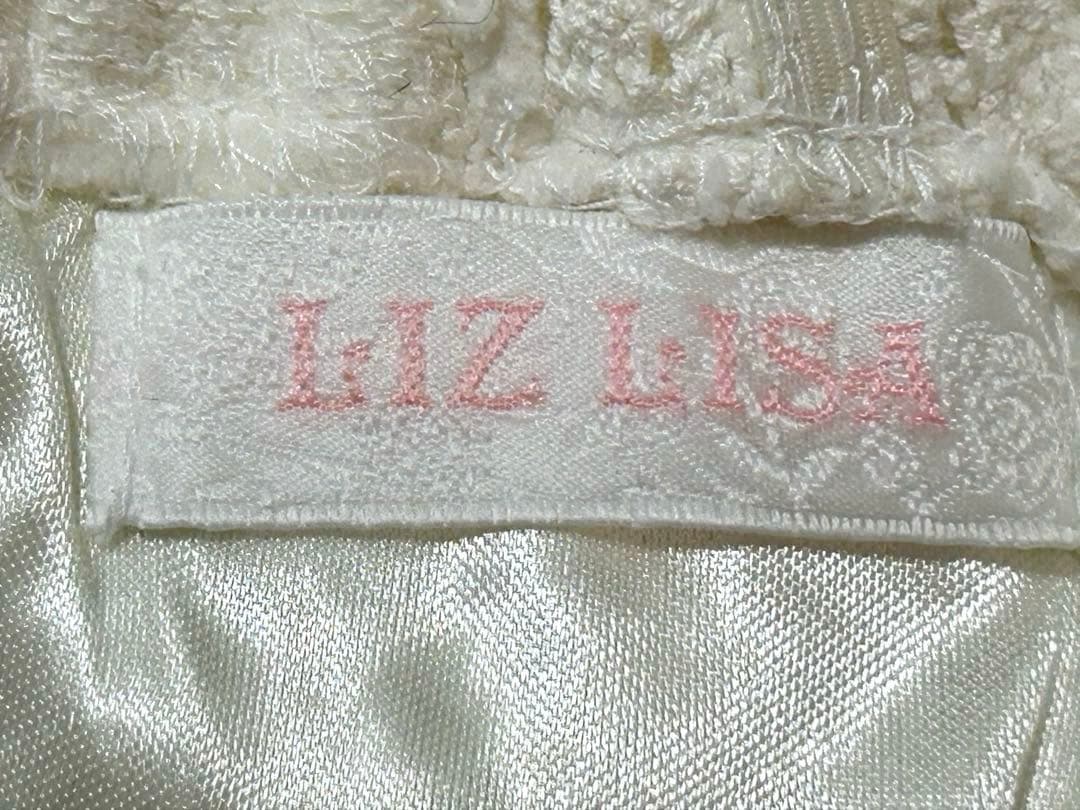 LIZLISA♡ぼかし薔薇柄♡起毛パワーネットレース♡チュニックトップス♡ピンク