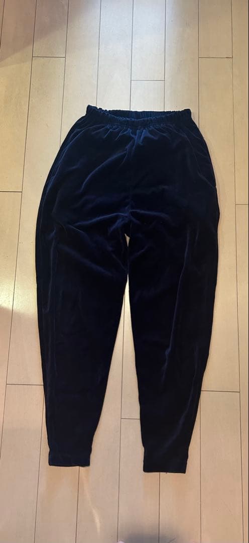 SEA ベロア　パンツ　ネイビー