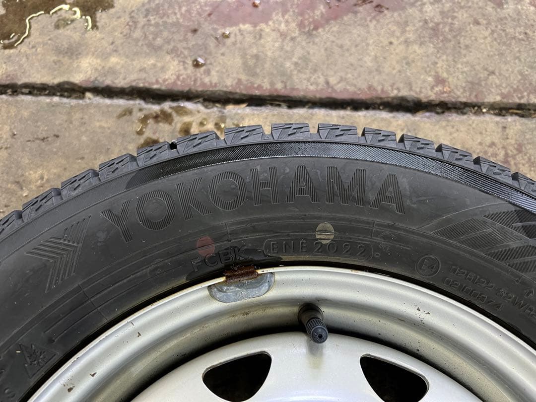 アイスガードiG60 155/70R13 22年製造 4本セット ホイール付き