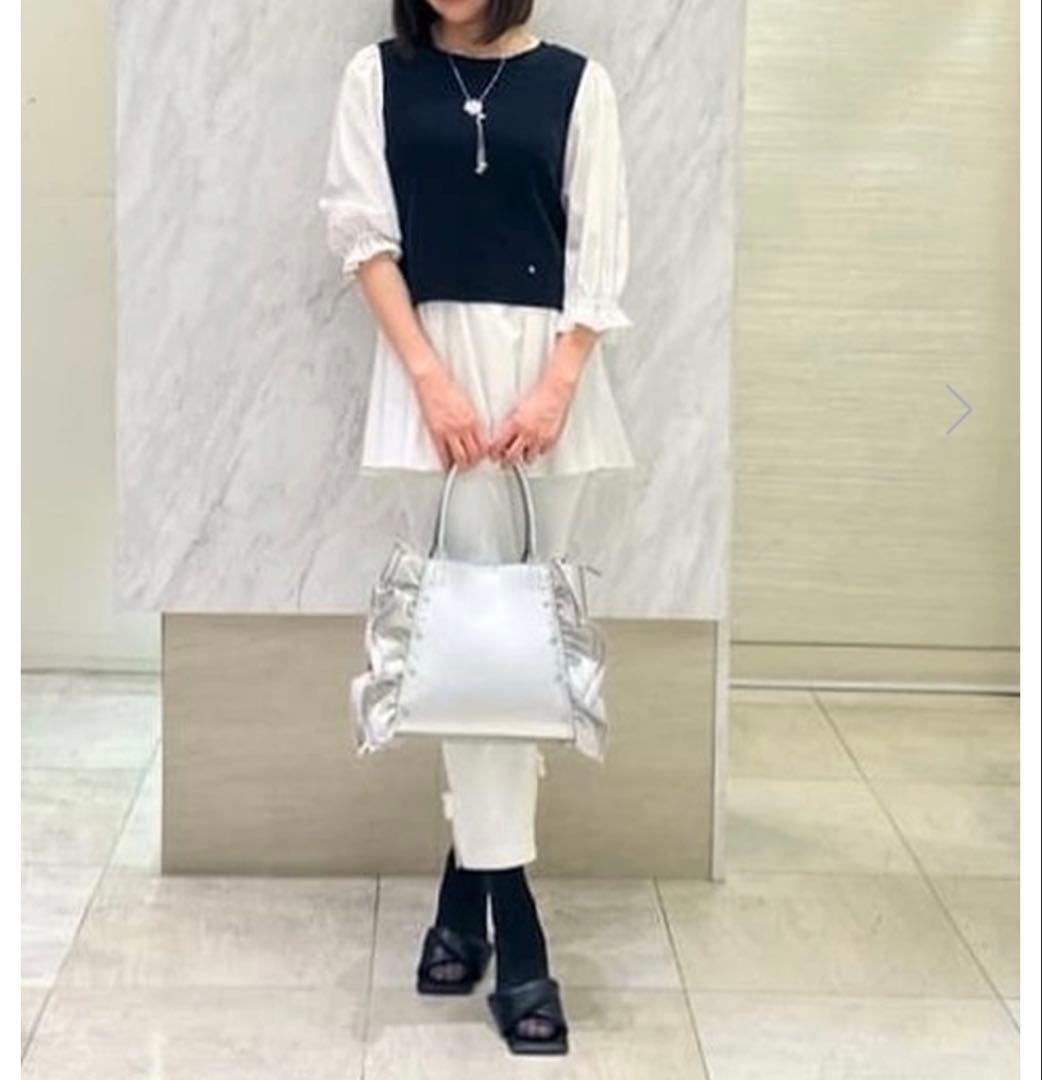 新品未使用品to be chic ブラウスレイヤーニット　タグ付き