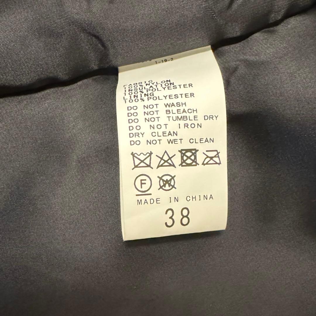 撥水パディングコート 38