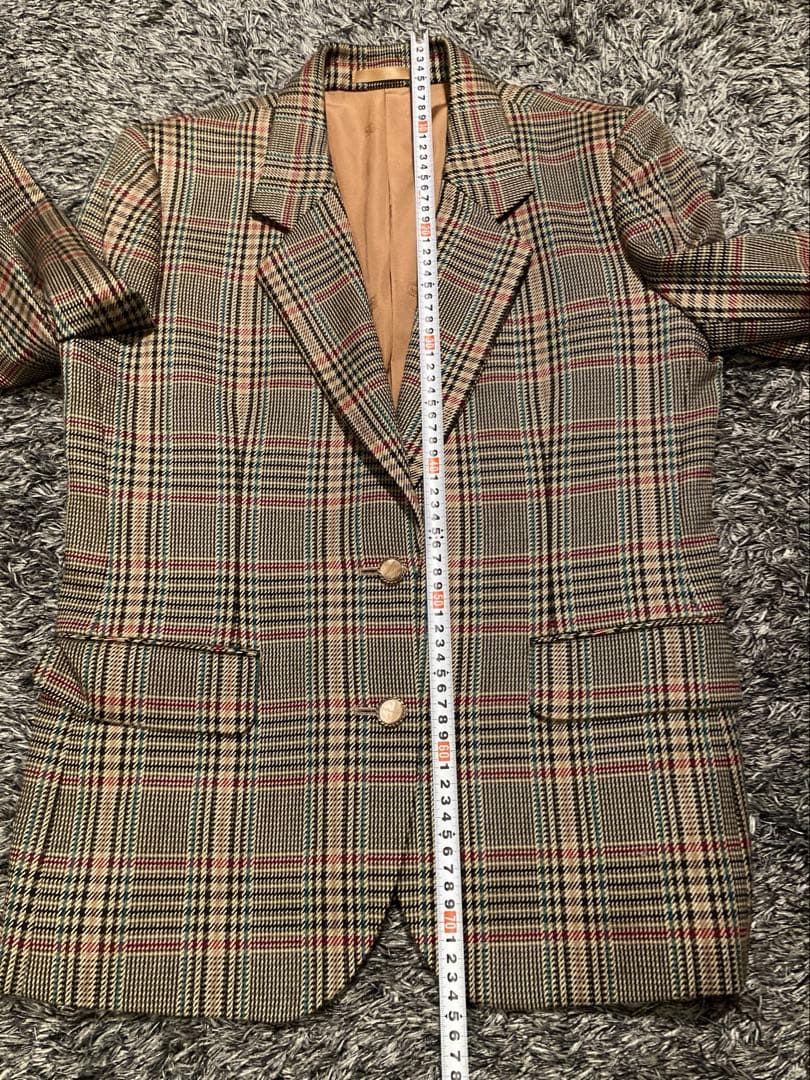 【希少美品】Burberrys バーバリー チェック　シルク　シェルボタン　M