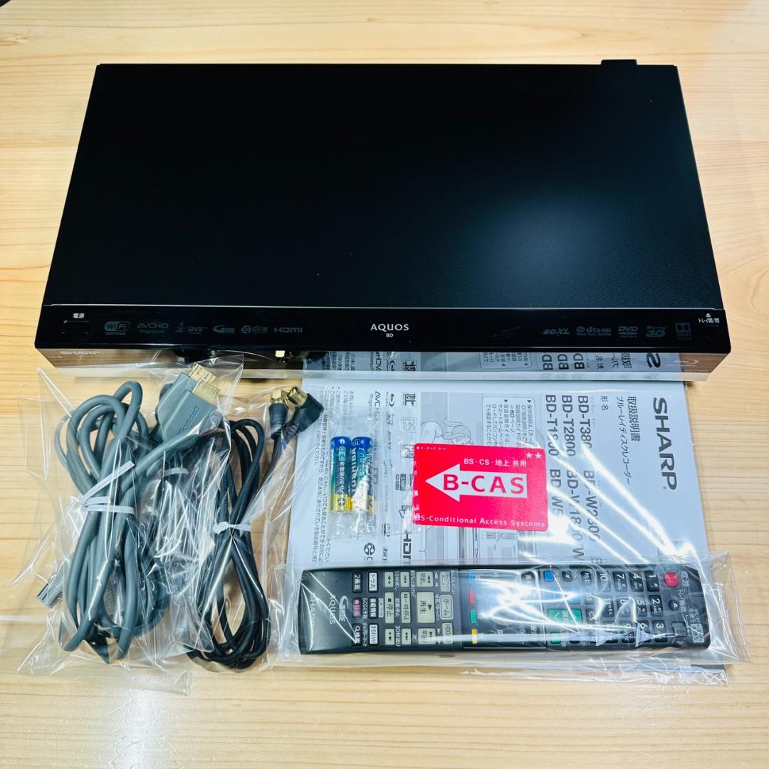 シャープ 1TB 3チューナー ブルーレイレコーダー BD-T1800