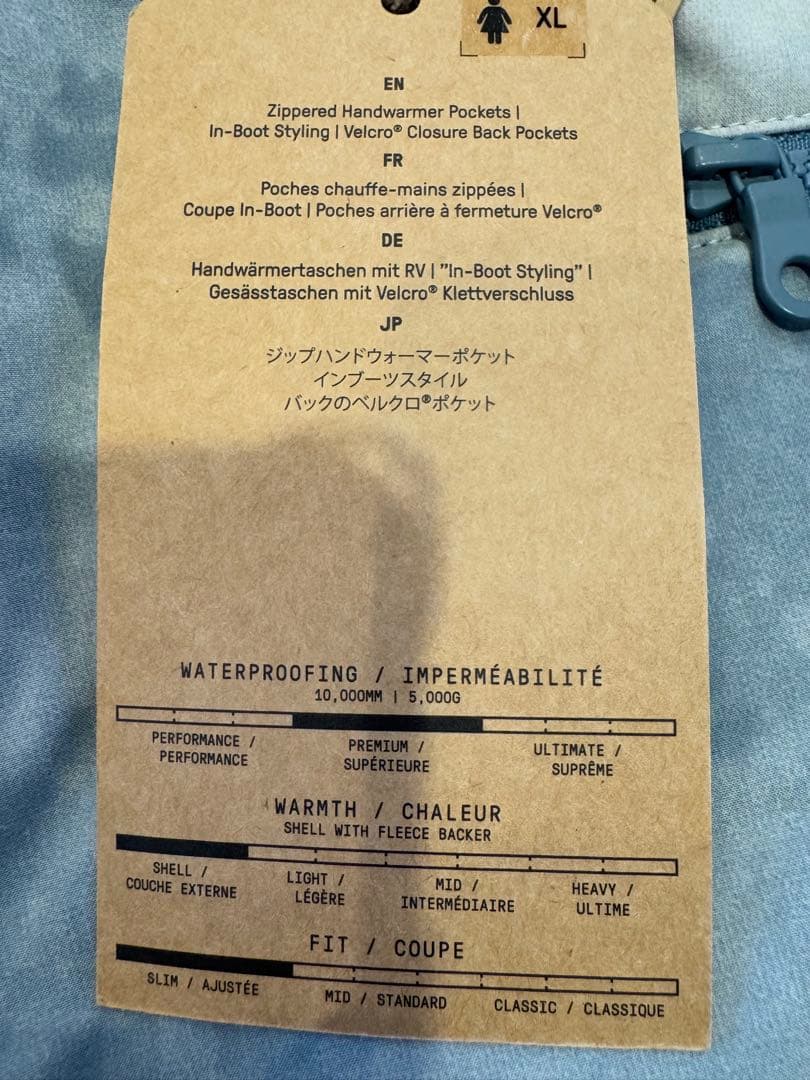 値下げ！新品未使用⭐︎BURTON デニム柄　レディース　スノーボードパンツ XL