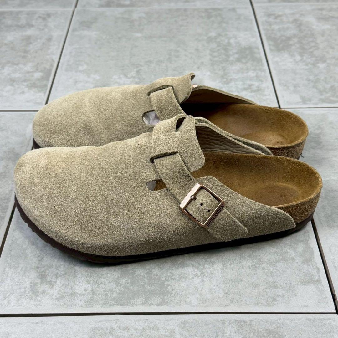 美品 BIRKENSTOCK BOSTON TAUPE ビルケンシュトック