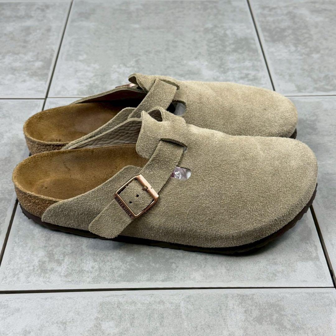 美品 BIRKENSTOCK BOSTON TAUPE ビルケンシュトック