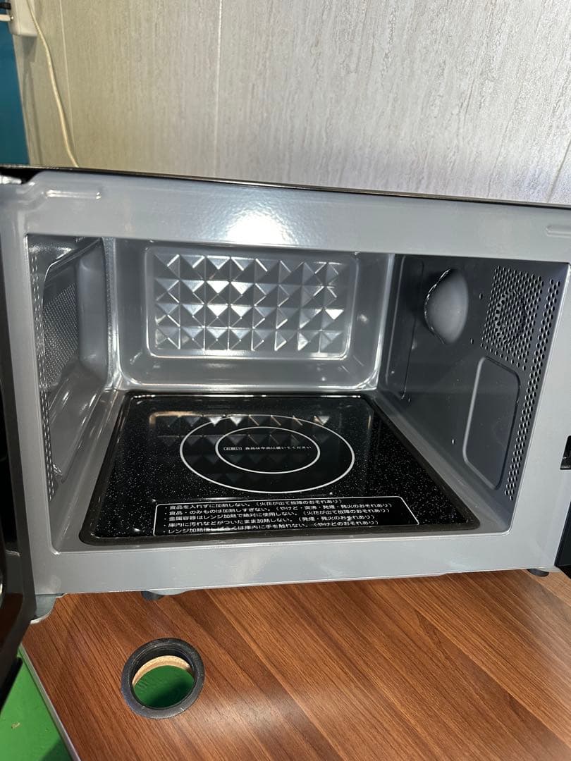 PRW-F180(B) 山善電子レンジ 18L 単機能　ブラック