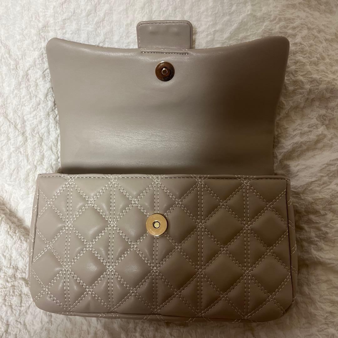 RANDA 2WAY モノグラムビジューキルティングバック