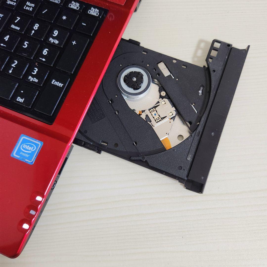 大容量1TB☆メモリ8GB☆NECノートパソコン☆人気のレッド☆画像保存等にも♪