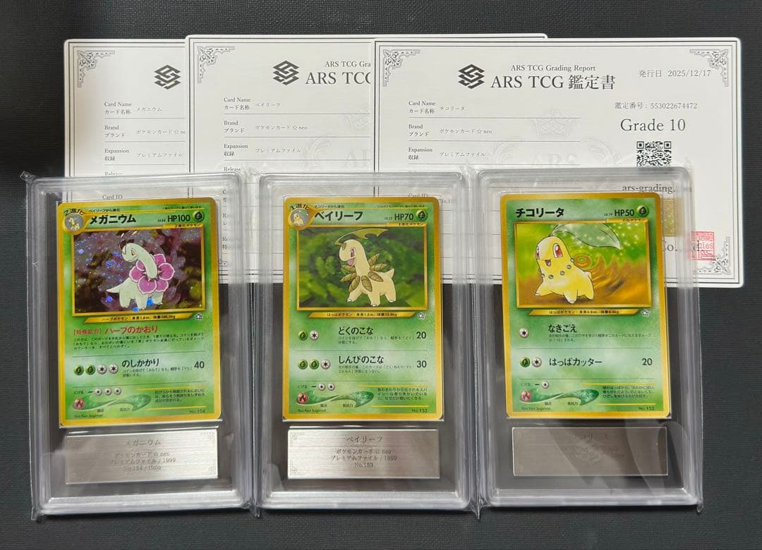 ARS10 チコリータ ベイリーフ メガニウム プレミアムファイル neo 旧裏